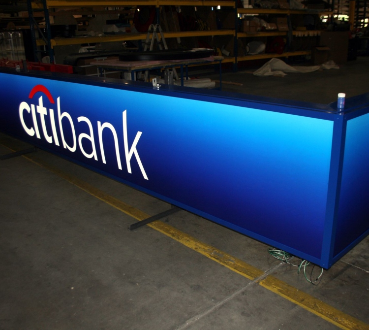 ATM banner signage, citi bank, bank signage