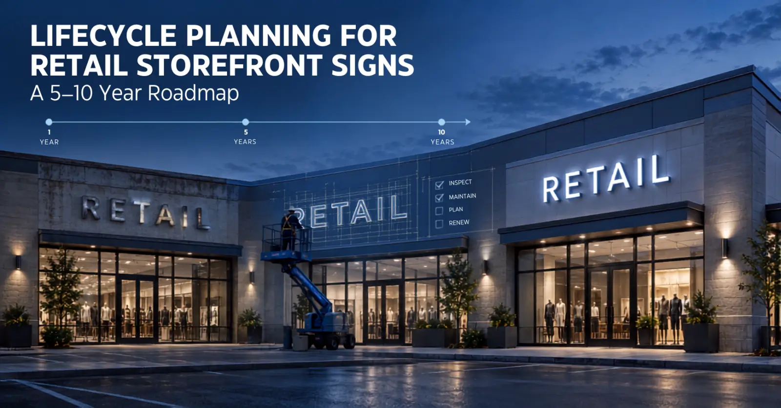 Lifecycle Planning for Retail Storefront Signs: A 5–10 Year Roadmap